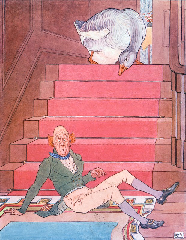 Goosey, Goosey Gander by Leonard Leslie Brooke