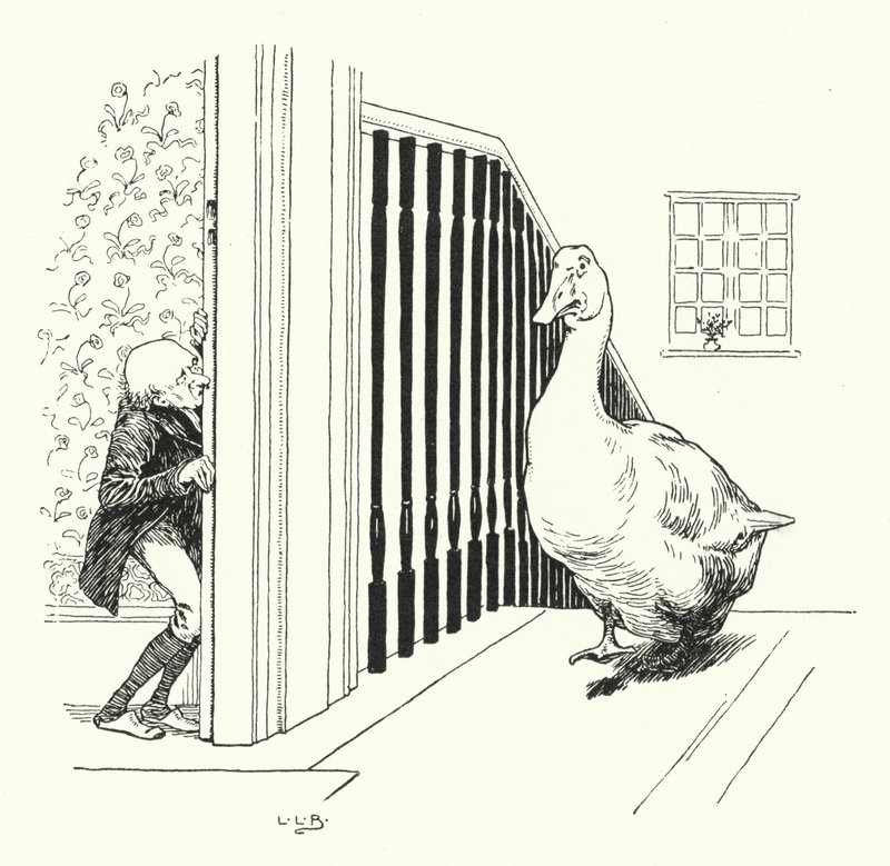 Goosey, goosey, gander (gravür) by Leonard Leslie Brooke