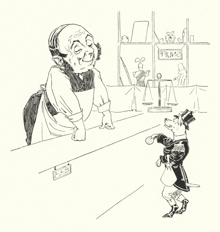 Küçük bir köpeğim vardı ve ona Buff dediler (gravür) by Leonard Leslie Brooke