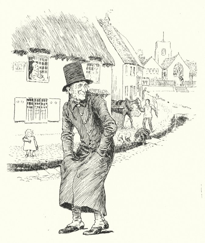 Yaşlı Abram Brown öldü ve gitti, Onu bir daha asla görmeyeceksin (gravür) by Leonard Leslie Brooke