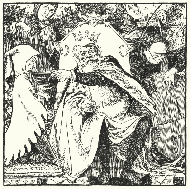 Eski King Cole (gravür) by Leonard Leslie Brooke