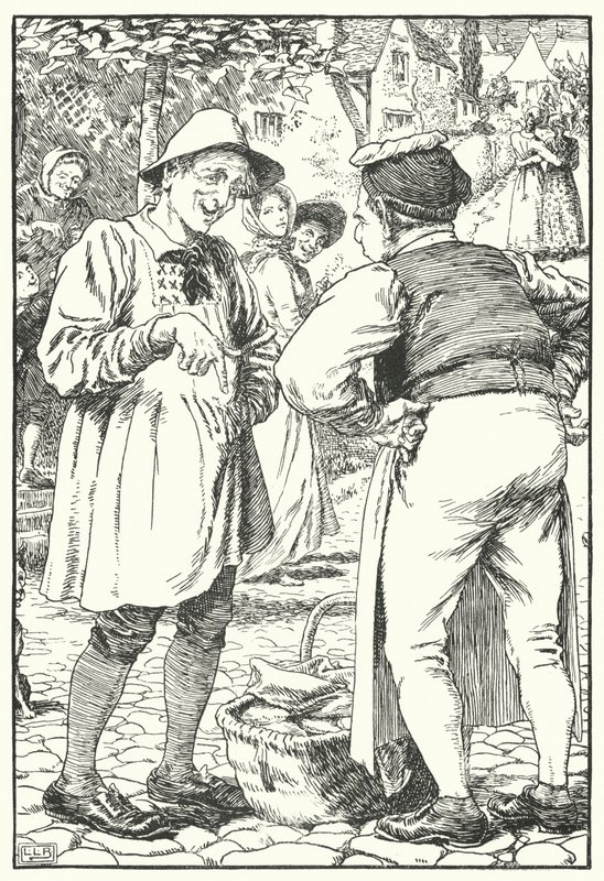 Basit Simon (gravür) by Leonard Leslie Brooke