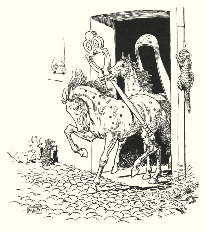 Fındıkkıranlar ve Şeker maşası (lito) by Leonard Leslie Brooke