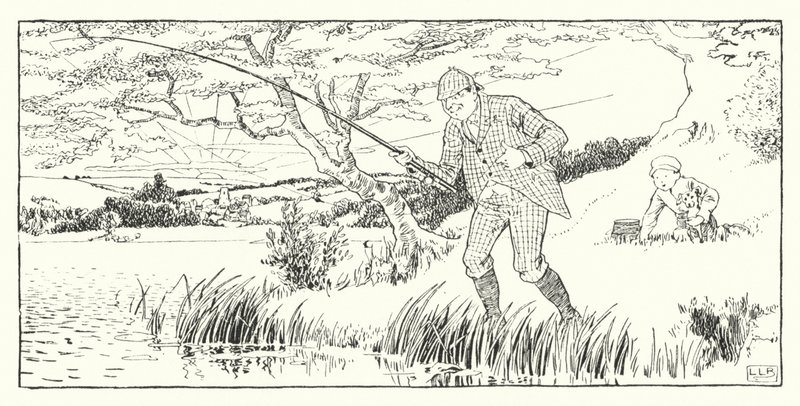 Rüzgar doğudan estiğinde (gravür) by Leonard Leslie Brooke