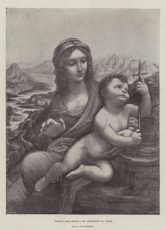 bakire ve çocuk by Leonardo da Vinci