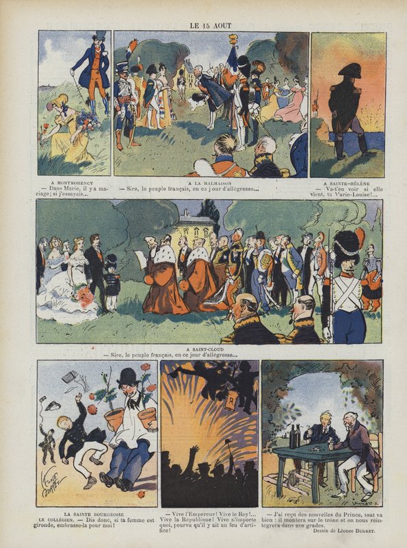 Ağustos 15. Le Rire için İllüstrasyon by Leonce Burret