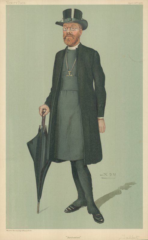 Edward Talbot, Rochester Piskoposu, Rochester, 21 Nisan 1904, Vanity Fair karikatürü by Leslie Matthew Ward