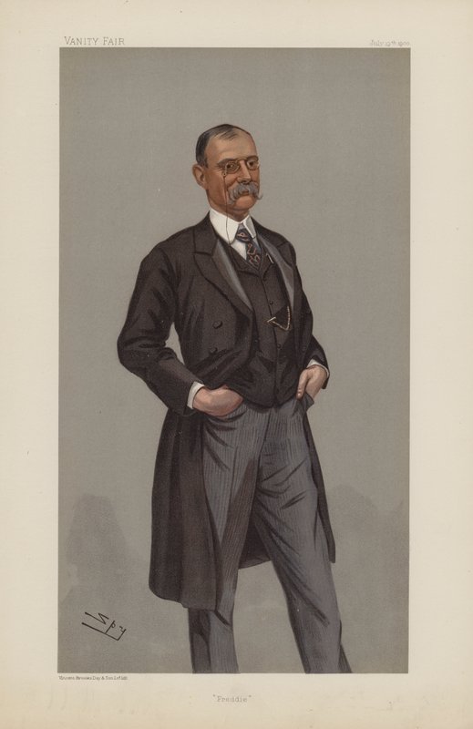 Frederick Treves, Freddie, 19 Temmuz 1900, Vanity Fair çizgi filmi (chromolitho) by Leslie Matthew Ward