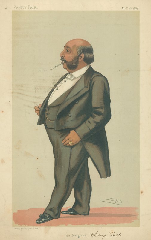 HH The Maharaahah Duleep Singh GCSI, The Maharajah, 18 Kasım 1882, Vanity Fair karikatürü by Leslie Matthew Ward