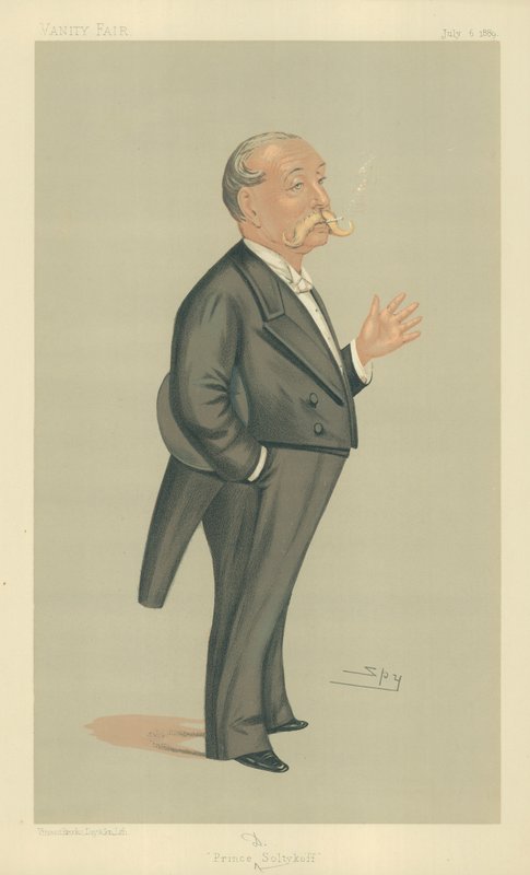 HSH Prince Demtrey Soltykoff, Prince Soltykoff, 6 Temmuz 1889, Vanity Fair karikatürü by Leslie Matthew Ward