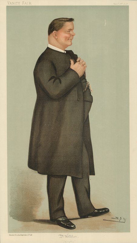 James Edward Cowell Weldon, The Bishop-Designate of Calcutta, Calcutta, 17 Kasım 1898, Vanity Fair karikatürü by Leslie Matthew Ward