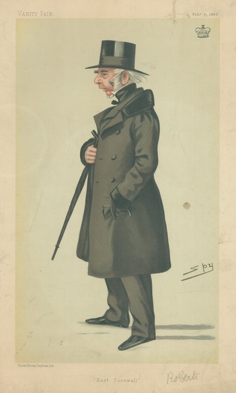 Lord Robartes, Doğu Cornwall, 4 Şubat 1882, Vanity Fair karikatürü by Leslie Matthew Ward