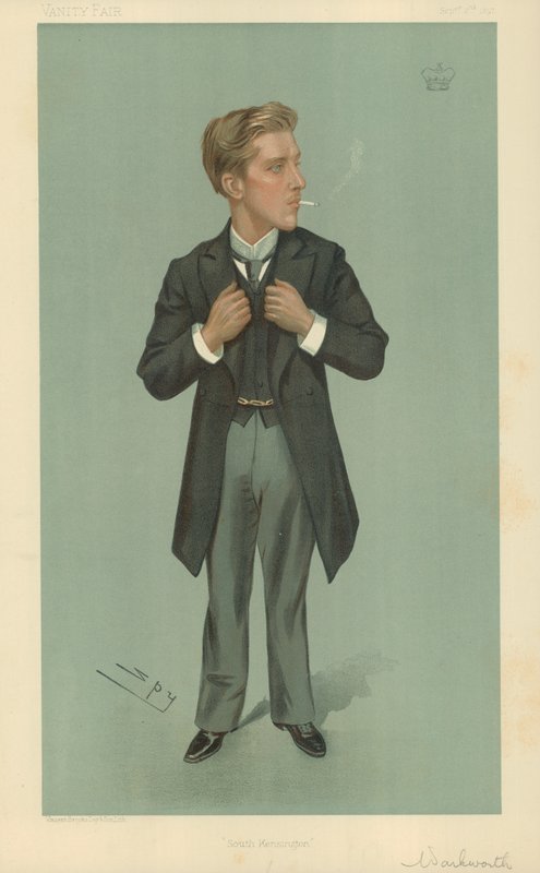 Lord Warkworth, South Kensington, 2 Eylül 1897, Vanity Fair karikatürü by Leslie Matthew Ward