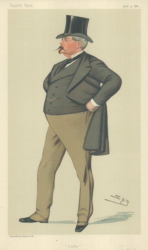 Bay Arthur Loftus Tottenham, Yüce, 15 Nisan 1882, Vanity Fair karikatürü by Leslie Matthew Ward
