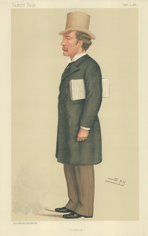 Bay Charles Beilby Stuart-Wortley, Sheffield, 11 Eylül 1886, Vanity Fair karikatürü by Leslie Matthew Ward