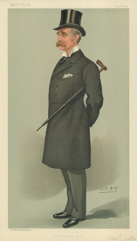 Bay Charles Ernest Tritton, The Norwood Division, 6 Mayıs 1897, Vanity Fair karikatürü by Leslie Matthew Ward