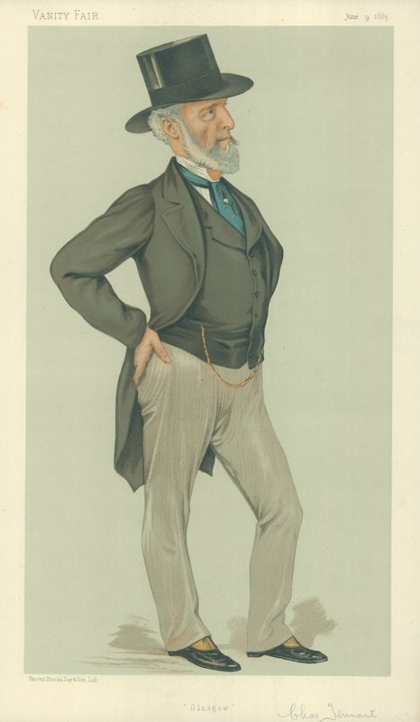 Bay Charles Tennant, Glasgow, 9 Haziran 1883, Vanity Fair karikatürü by Leslie Matthew Ward