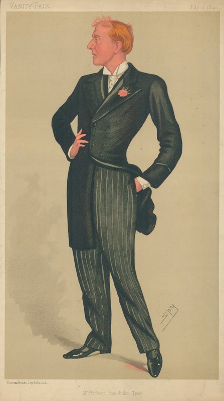 Bay Herbert Beerbohm Ağacı, 12 Temmuz 1890, Vanity Fair karikatürü by Leslie Matthew Ward
