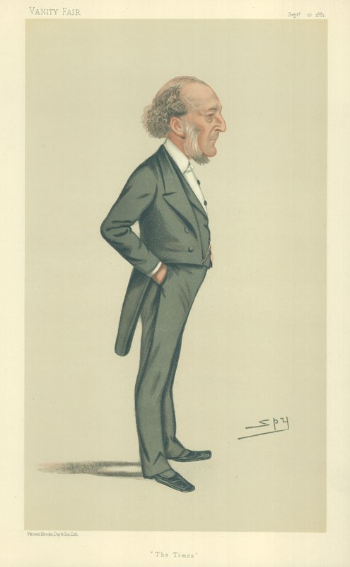 Bay John Walter, The Times, 10 Eylül 1881, Vanity Fair karikatürü by Leslie Matthew Ward