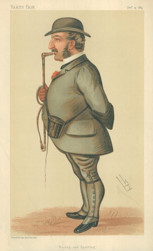 Bay Leopold de Rothschild, Yarış ve spor, 13 Aralık 1884, Vanity Fair karikatürü by Leslie Matthew Ward