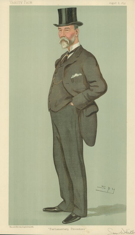 Bay Samuel Whitbread, Parlamento prosedürü, 8 Ağustos 1895, Vanity Fair karikatürü by Leslie Matthew Ward