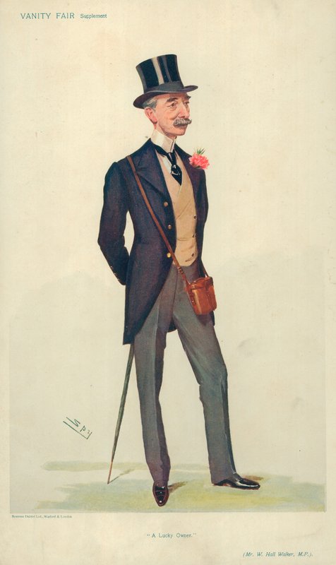 Bay W Hall Walker MP, Şanslı bir sahip, 21 Haziran 1906, Vanity Fair karikatürü by Leslie Matthew Ward