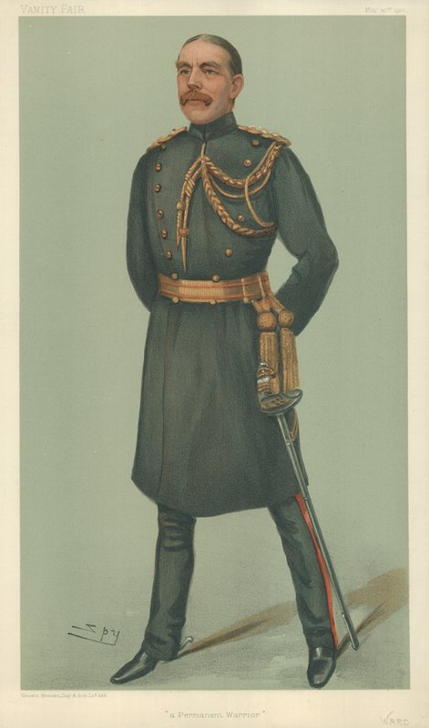 Bay William Dudley Ward, Kalıcı bir savaşçı, 30 Mayıs 1901, Vanity Fair karikatürü by Leslie Matthew Ward