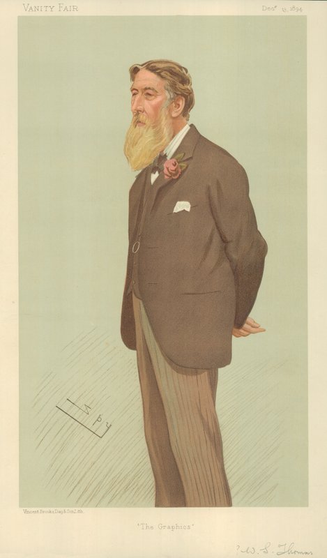 Bay William Luson Thomas, The Graphics, 13 Aralık 1894, Vanity Fair karikatürü by Leslie Matthew Ward