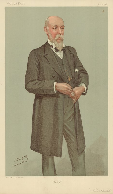 Bay William Woodall, Hanley, 15 Ekim 1896, Vanity Fair karikatürü by Leslie Matthew Ward