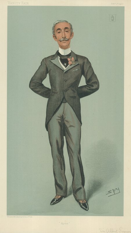 Sir Albert Edward Sassoon, Hyde, 1 Şubat 1900, Vanity Fair karikatürü by Leslie Matthew Ward