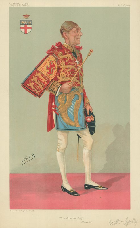 Sir Alfred Scott-Gatty, The Minstrel Boy, 1 Aralık 1904, Vanity Fair çizgi filmi by Leslie Matthew Ward