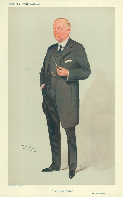 Sir Thomas Shaughnessy, Kanada Pasifik, 26 Ağustos 1908, Vanity Fair karikatürü by Leslie Matthew Ward