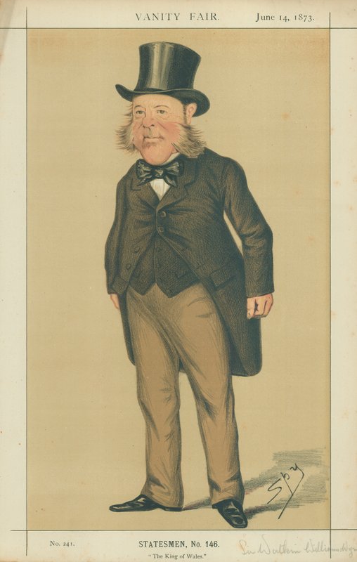 Sir Watkin Williams-Wynn, Galler Kralı, 14 Haziran 1873, Vanity Fair karikatürü by Leslie Matthew Ward