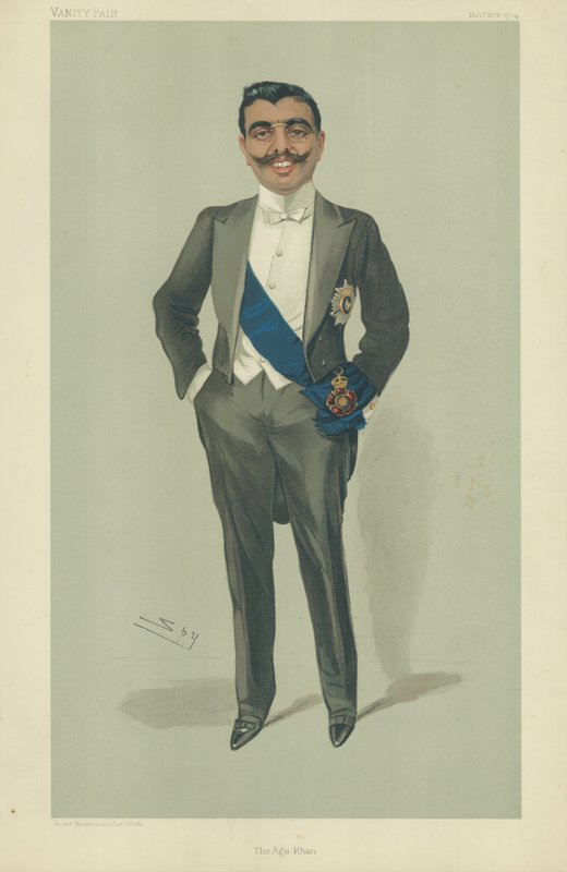 Ağa Han, 10 Kasım 1904, Vanity Fair karikatürü by Leslie Matthew Ward