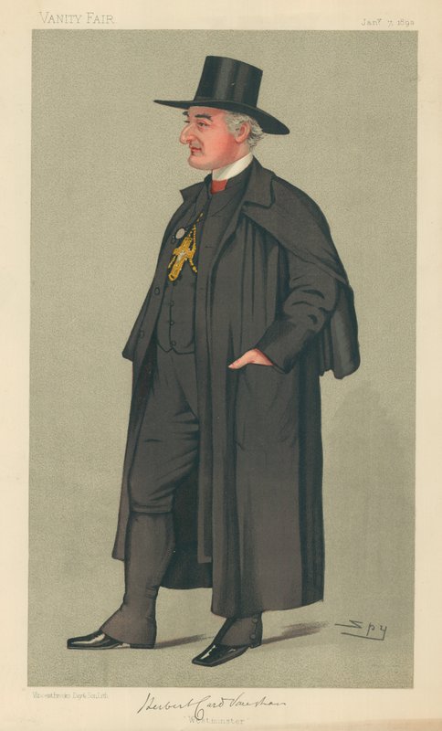 Westminster Piskoposu, Westminster, 7 Ocak 1893, Vanity Fair karikatürü by Leslie Matthew Ward