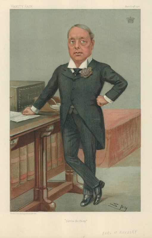 Rosebury Kontu, Küçük Bo-Peep, 14 Mart 1901, Vanity Fair karikatürü by Leslie Matthew Ward