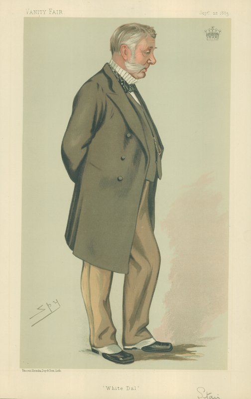 Merdiven Kontu, White Dal, 22 Eylül 1883, Vanity Fair karikatürü by Leslie Matthew Ward