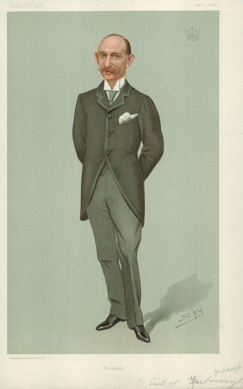Yarborough Kontu, Brocklesby, 2 Ocak 1896, Vanity Fair karikatürü by Leslie Matthew Ward