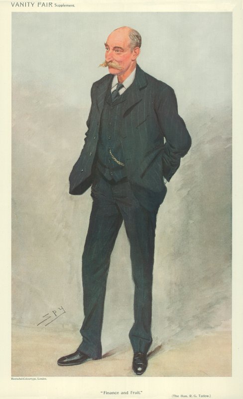 Hon Robert Garnett Tatlow, Glasgow, 16 Haziran 1909, Vanity Fair karikatürü by Leslie Matthew Ward
