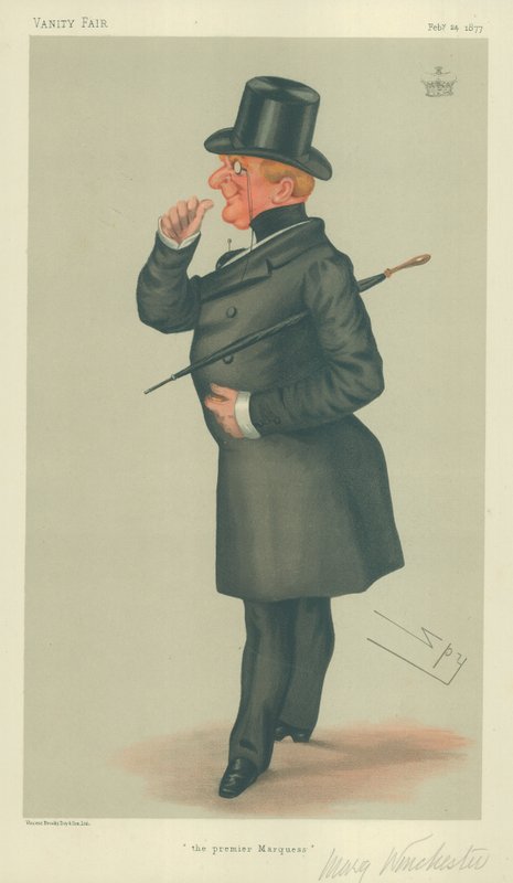 Winchester Markisi, Premier Marki, 24 Şubat 1877, Vanity Fair karikatürü by Leslie Matthew Ward