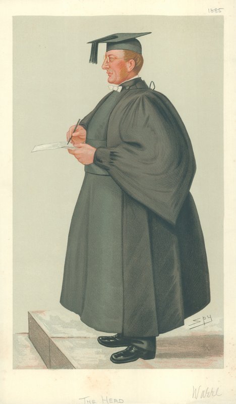 Rev Edmond Warre, The Head, 20 Haziran 1885, Vanity Fair karikatürü by Leslie Matthew Ward