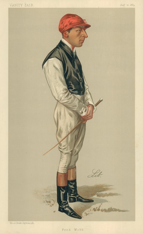 Fred Webb, 10 Ağustos 1889, Vanity Fair çizgi filmi by Liborio Prosperi
