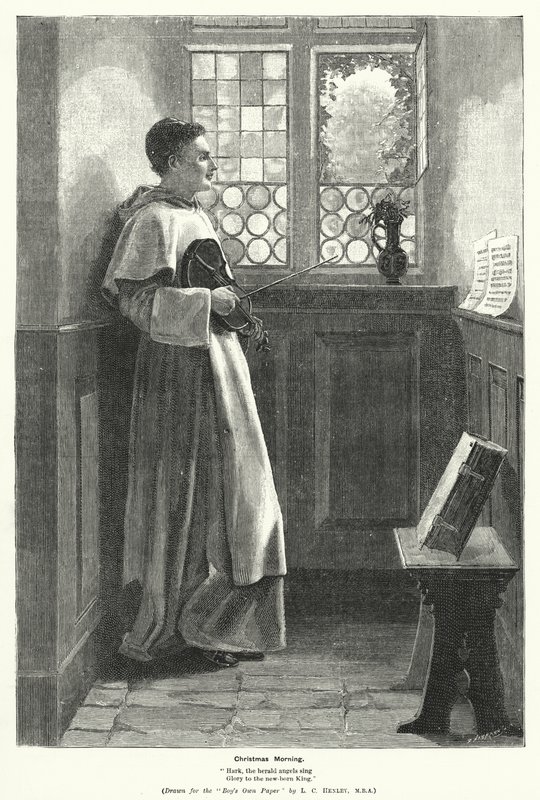 Noel Sabahı (gravür) by Lionel Charles Henley