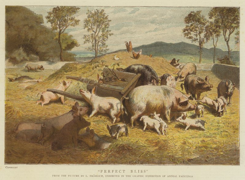 Mükemmel Mutluluk (chromolitho) by Lorens Frolich