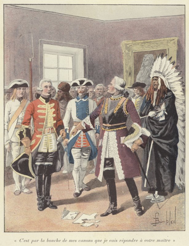 Louis de Buade de Frontenac, Yeni Fransa Genel Valisi, 1690 by Louis Charles Bombled