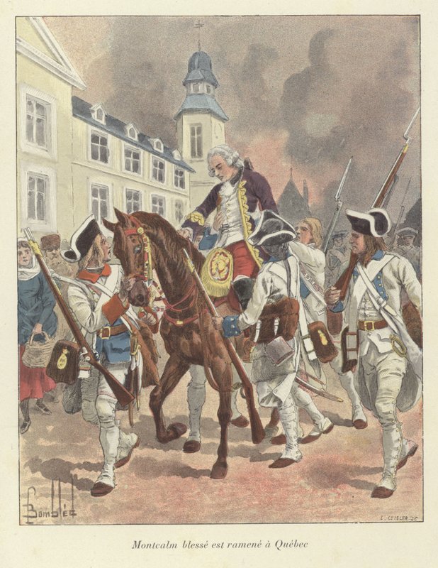Yaralı General Montcalm, 1759 Quebec