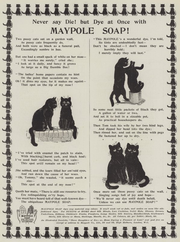 Reklam, Maypole Sabunu by Louis Wain