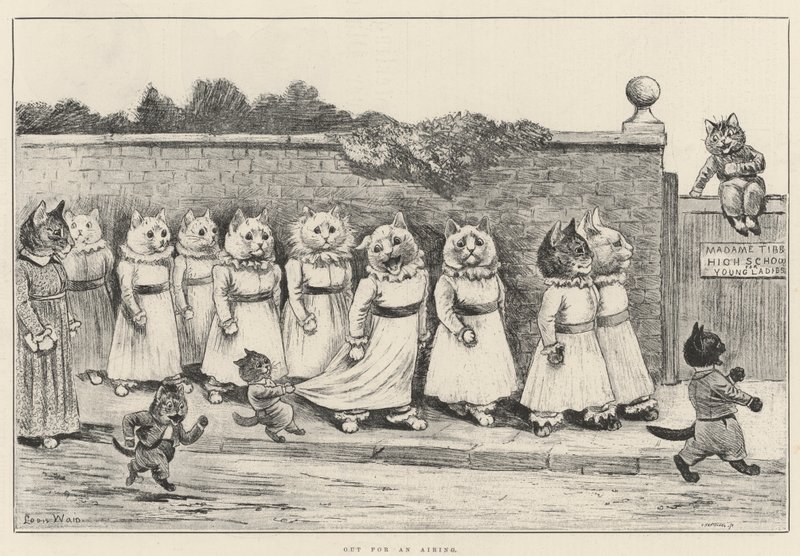 Havalandırmaya Çıkmak by Louis Wain