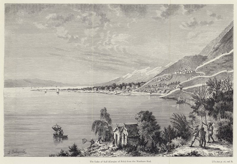 The Lake of Tali (Carajan of Polo) from the Northern End  by Louis after Delaporte