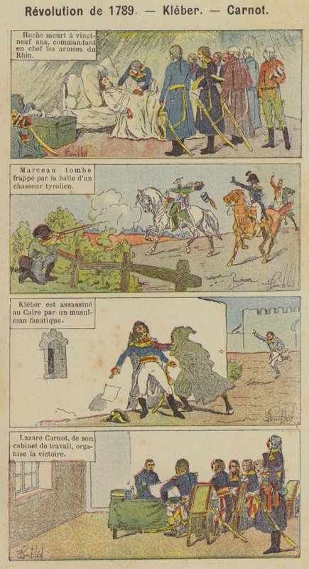 Revolution de 1789, Kleber, Carnot (renkli taş) by Louis Charles (after) Bombled